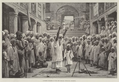 A Snake Charmer in the New Bazaar, Srinagar, Kashmir by John Edward Goodall